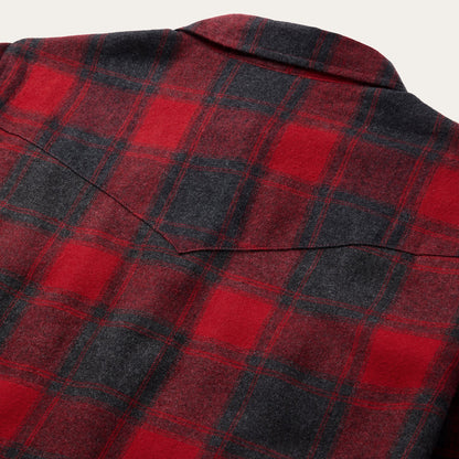 Buffalo Plaid Flannel Western Shirt Red - Stetson