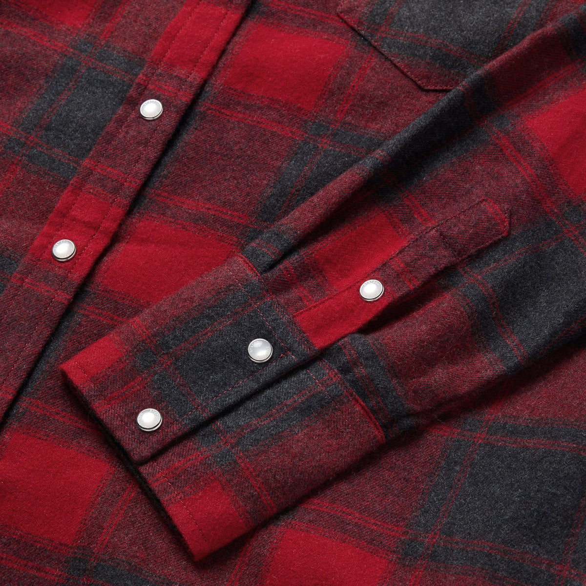 Buffalo Plaid Flannel Western Shirt Red - Stetson