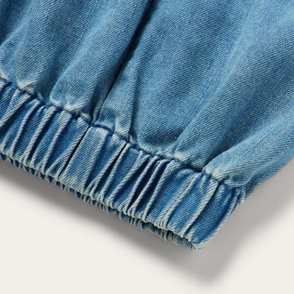 Button Front Denim Tank Top Blue - Stetson