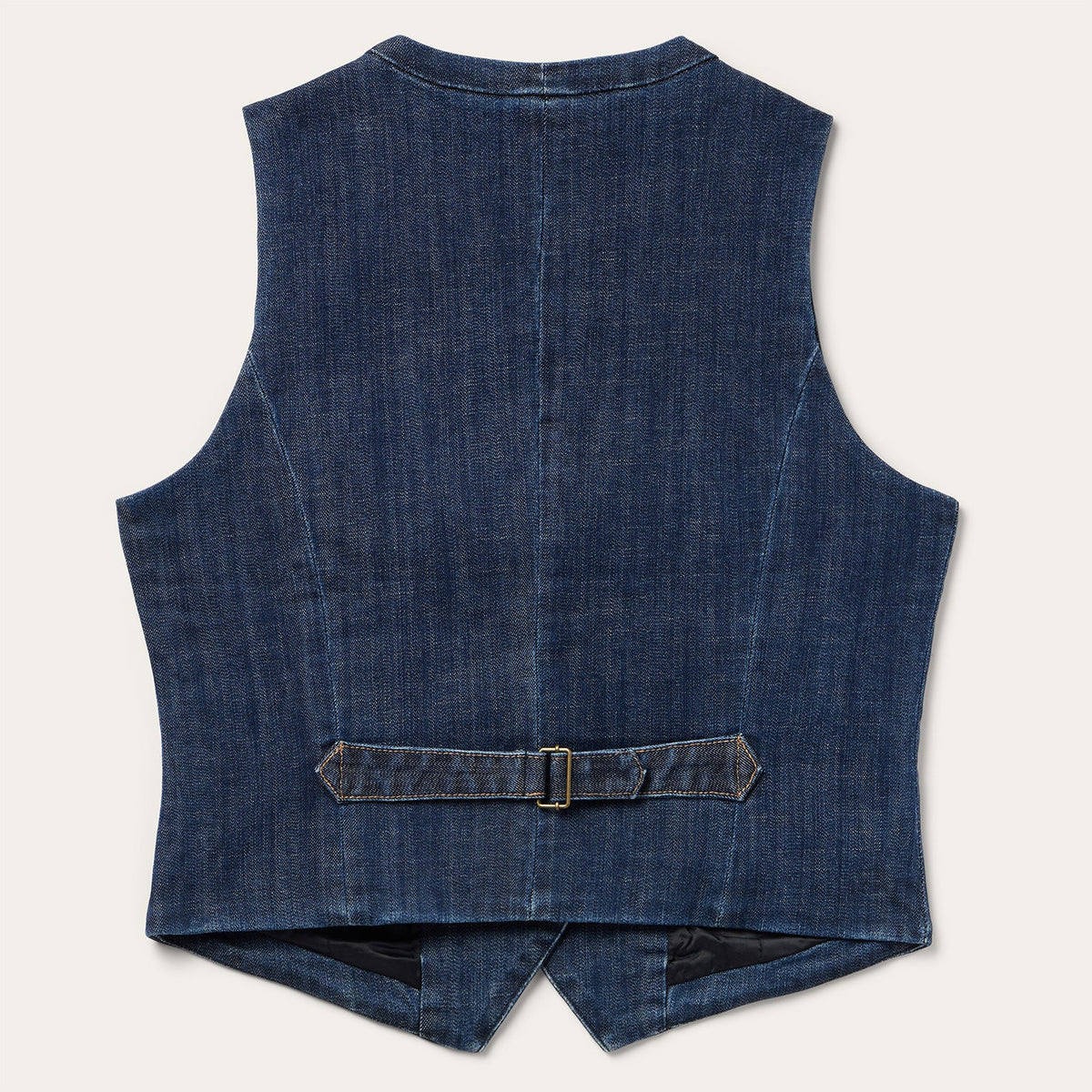 Dark Wash Stretch Denim Vest Blue - Stetson