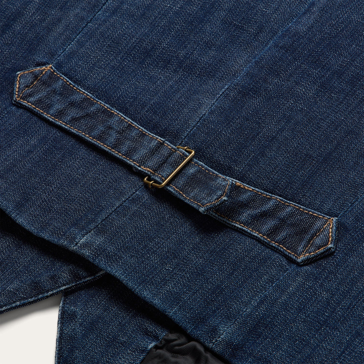 Dark Wash Stretch Denim Vest Blue - Stetson