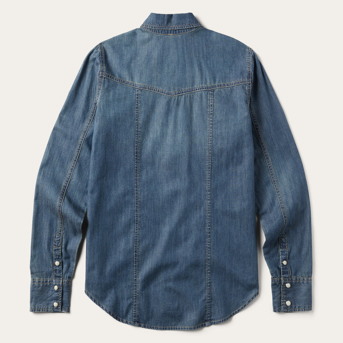 Boyfriend Fit Denim Shirt Blue - Stetson