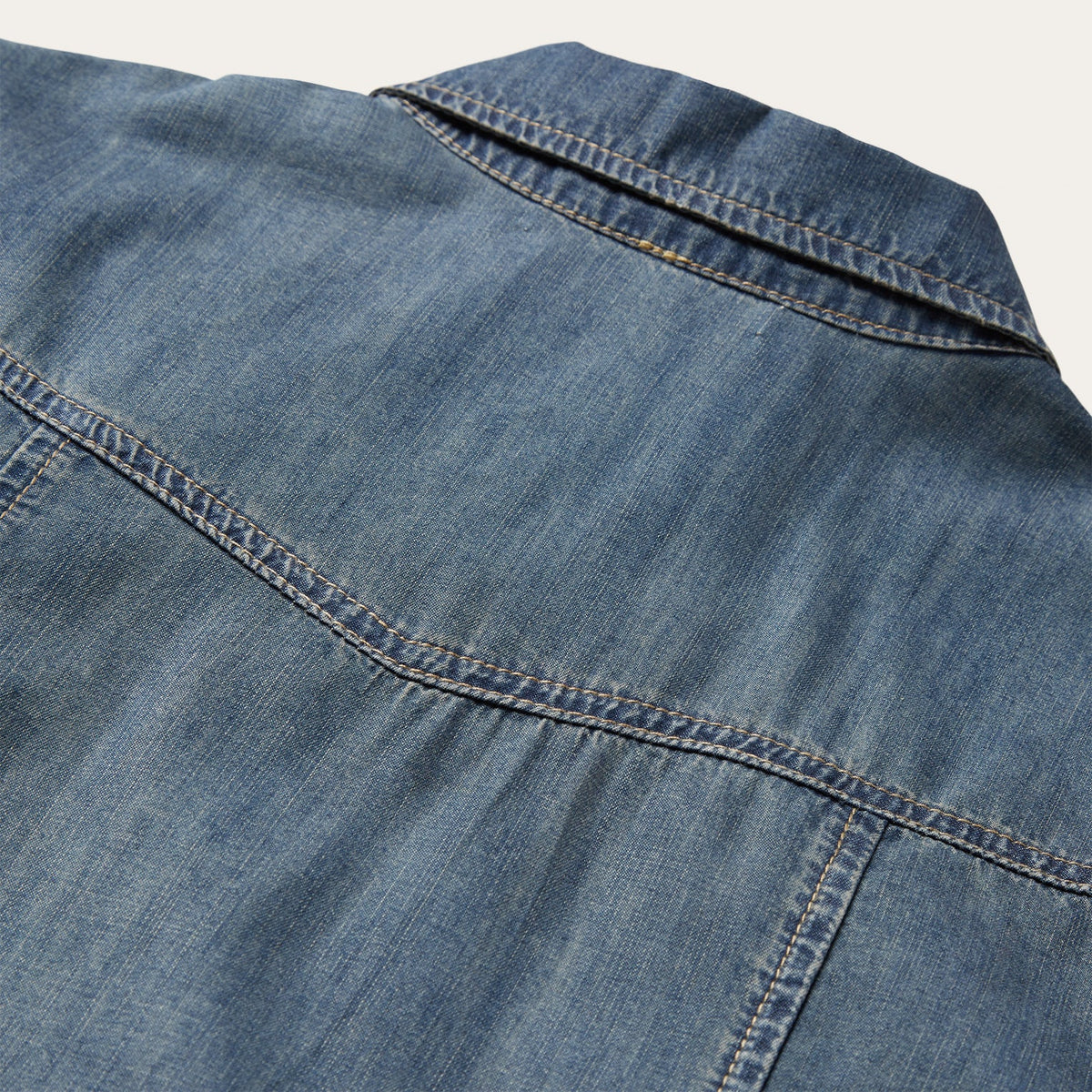 Boyfriend Fit Denim Shirt Blue - Stetson