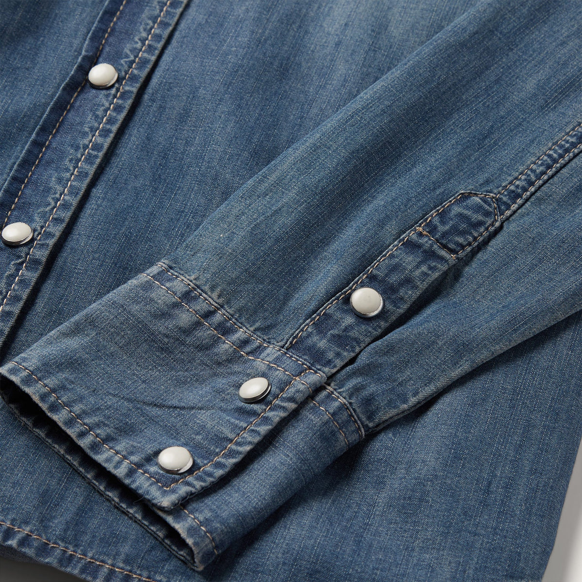 Boyfriend Fit Denim Shirt Blue - Stetson
