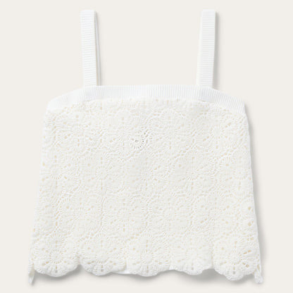 Crochet Tank Top White - Stetson