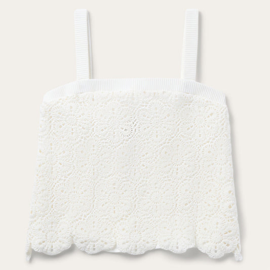 Crochet Tank Top White - Stetson