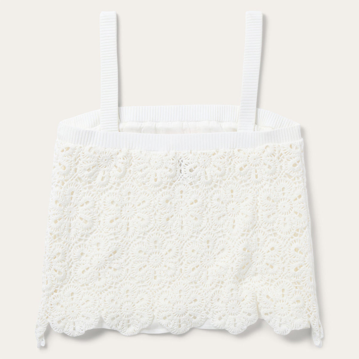 Crochet Tank Top White - Stetson