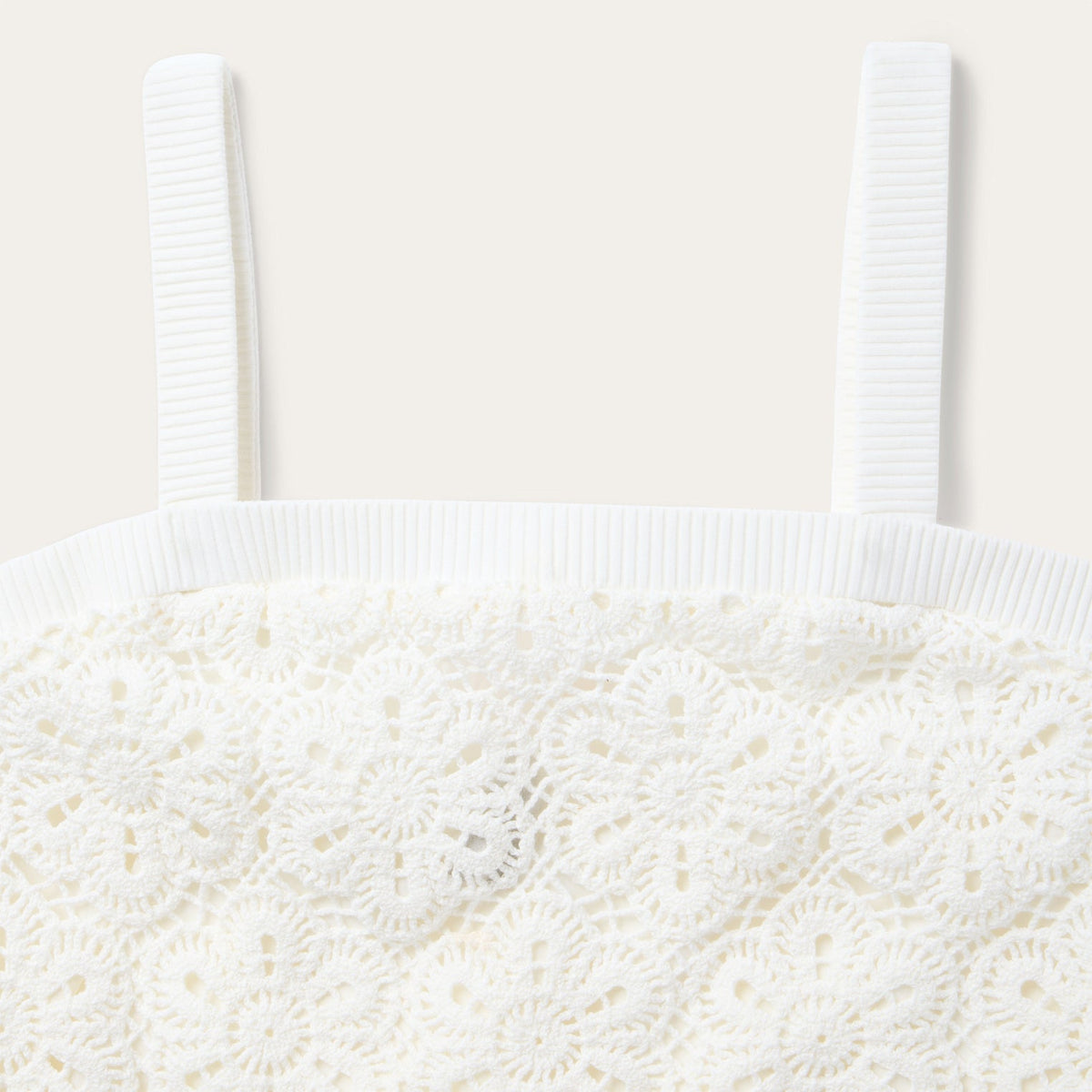 Crochet Tank Top White - Stetson