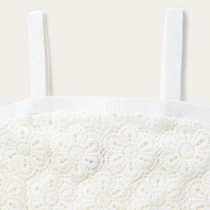Crochet Tank Top White - Stetson