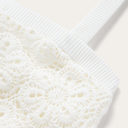 Crochet Tank Top White - Stetson