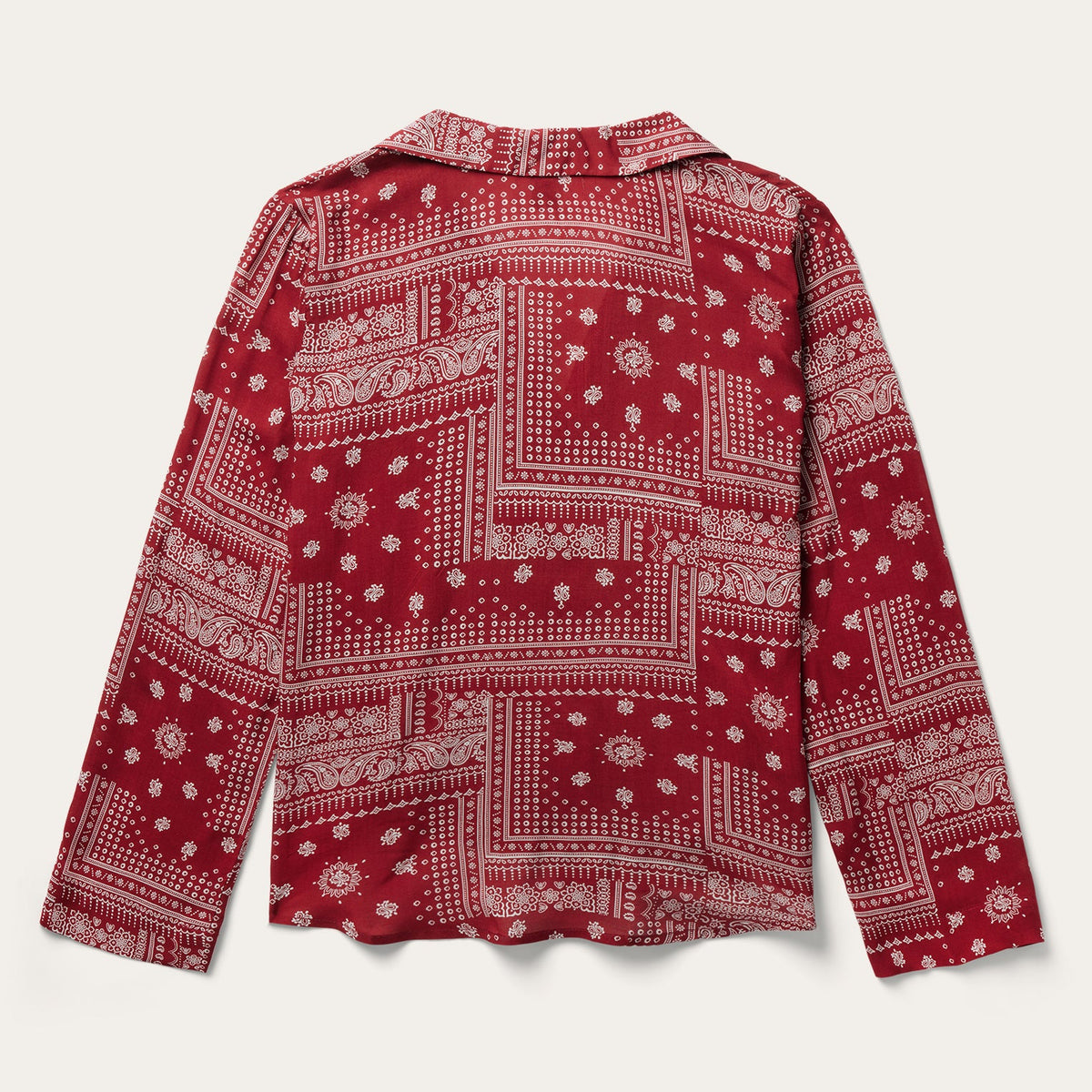 Red Bandana Patchwork Blouse Red - Stetson