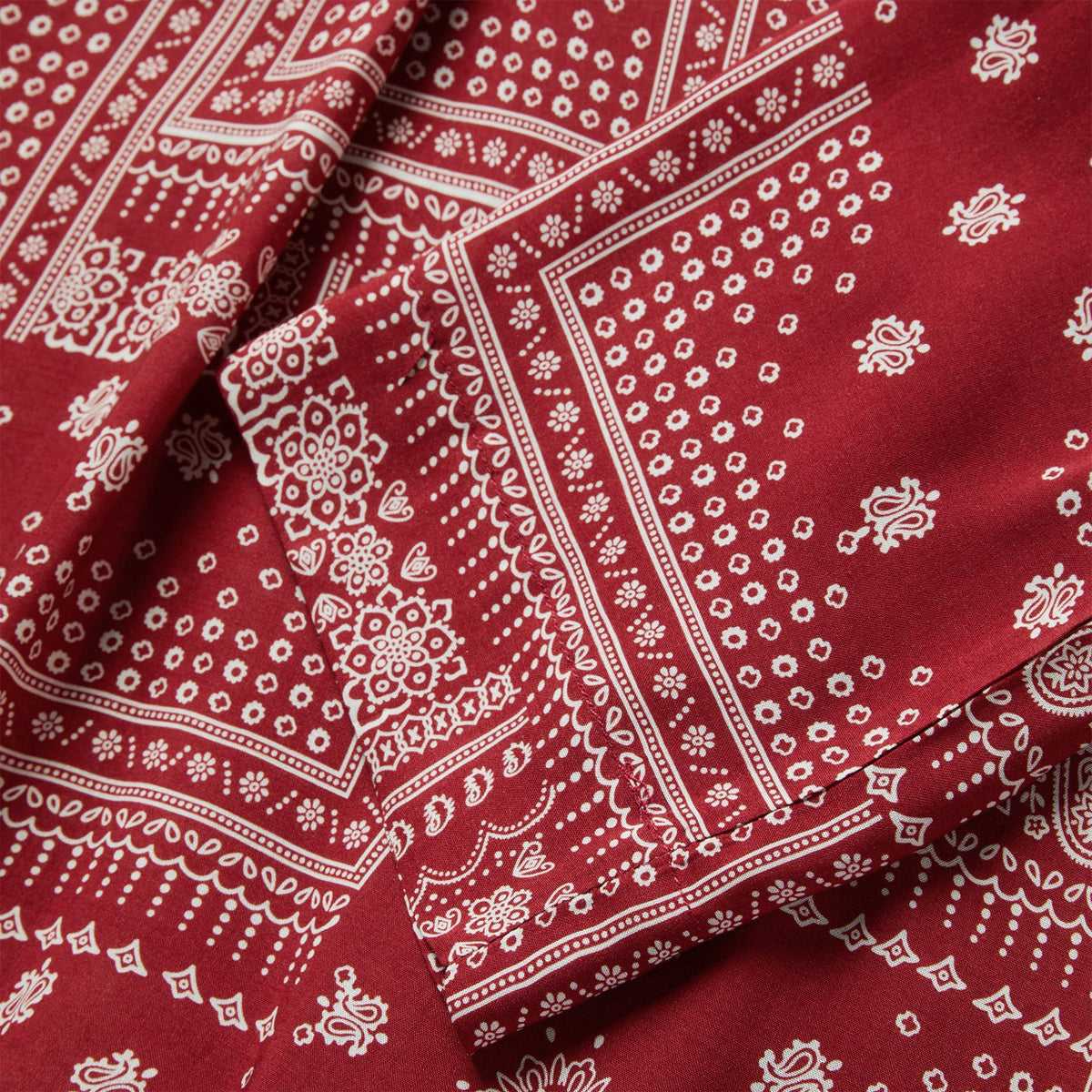 Red Bandana Patchwork Blouse Red - Stetson