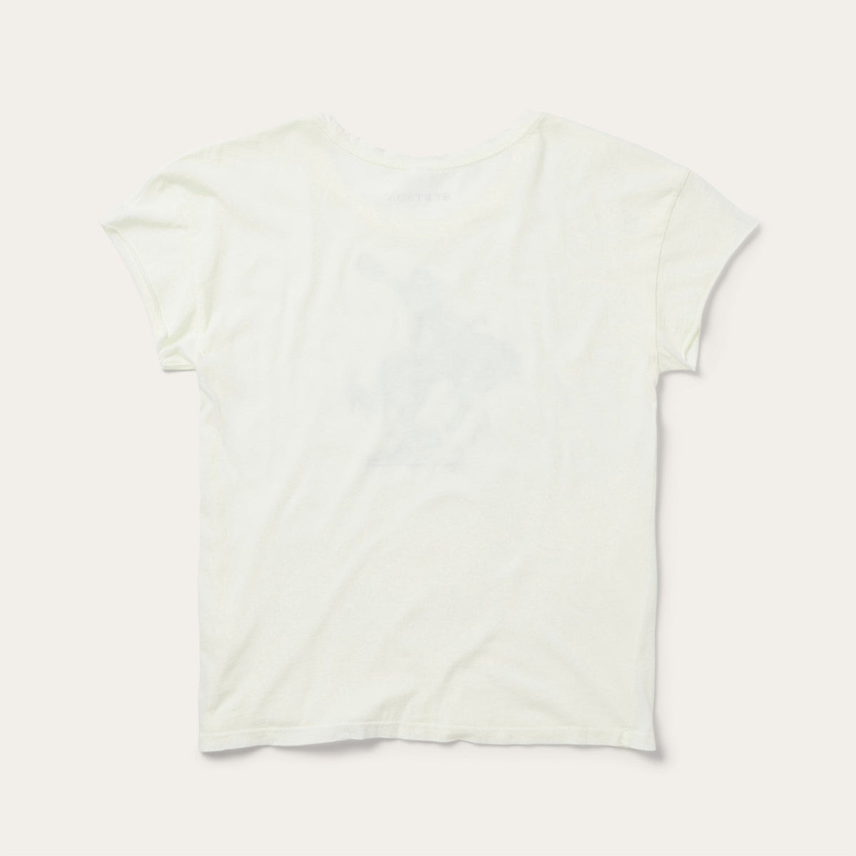 Bucking Cowgirl Graphic Tee White - Stetson