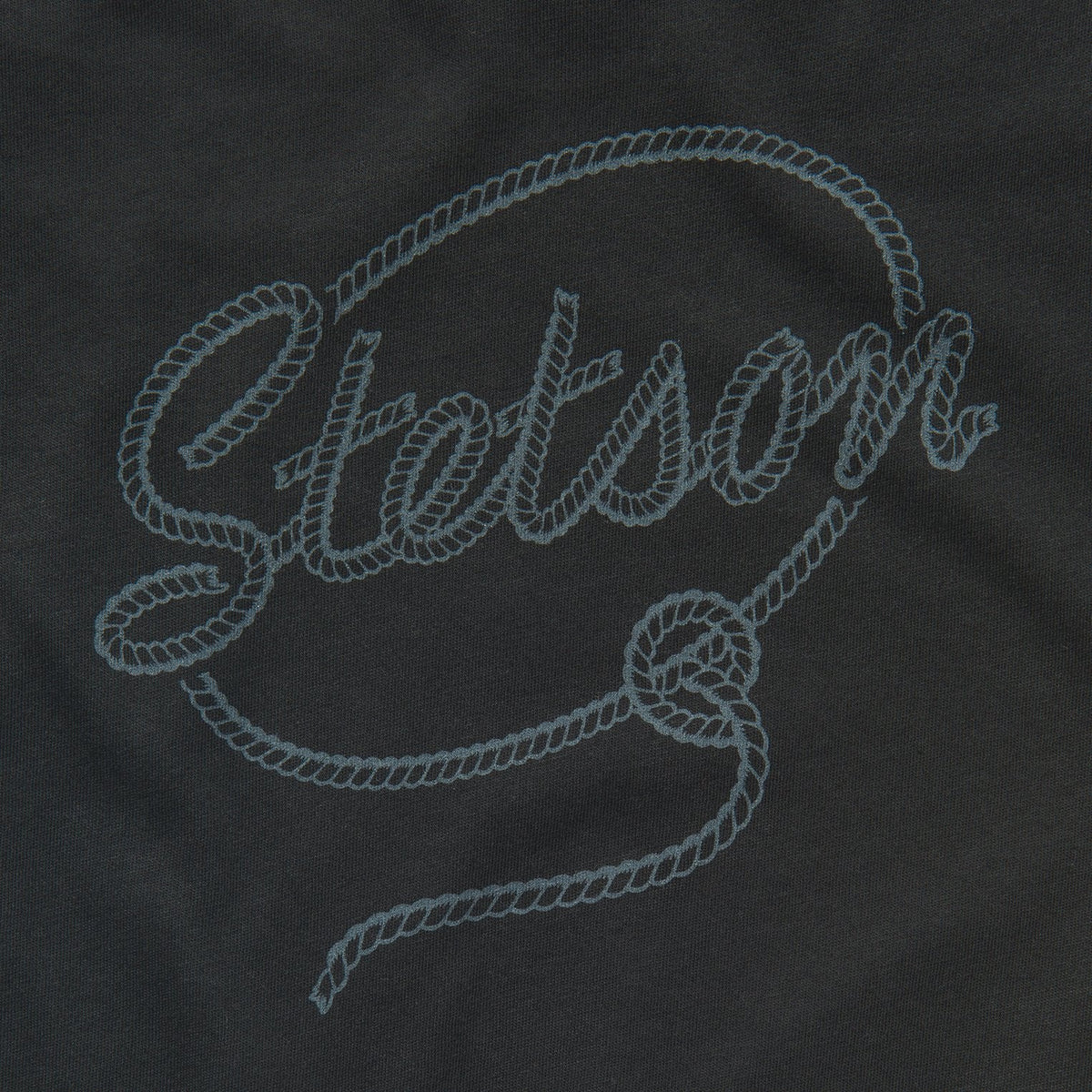Rope Print Graphic Tee Black - Stetson