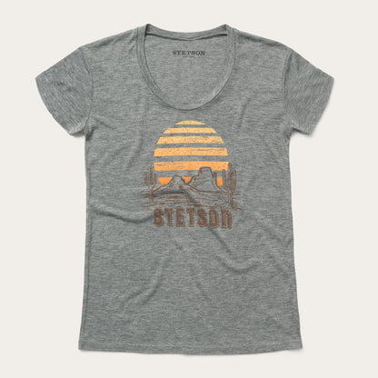 Sunset Graphic Tee Grey - Stetson