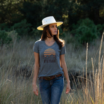 Sunset Graphic Tee Grey - Stetson