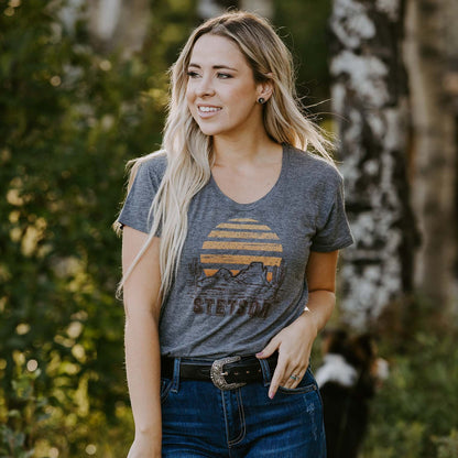 Sunset Graphic Tee Grey - Stetson