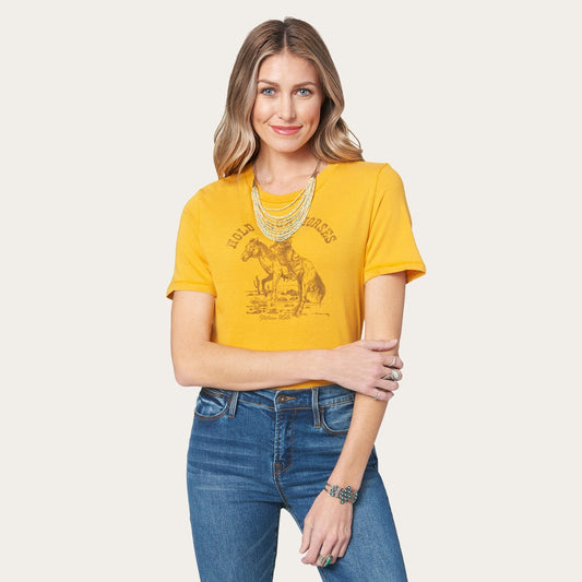 Hold Your Horses Graphic Tee Yellow - Stetson