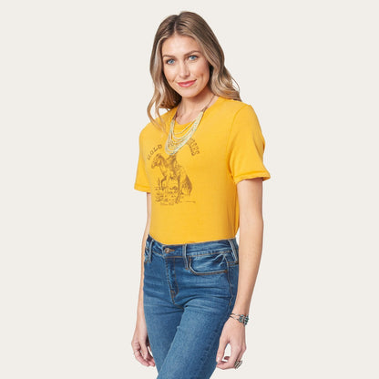 Hold Your Horses Graphic Tee Yellow - Stetson