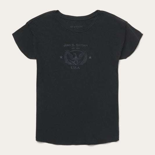 John B. Stetson Eagle Graphic Tee Black - Stetson