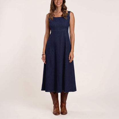 Stretch Denim Tank Dress Blue - Stetson