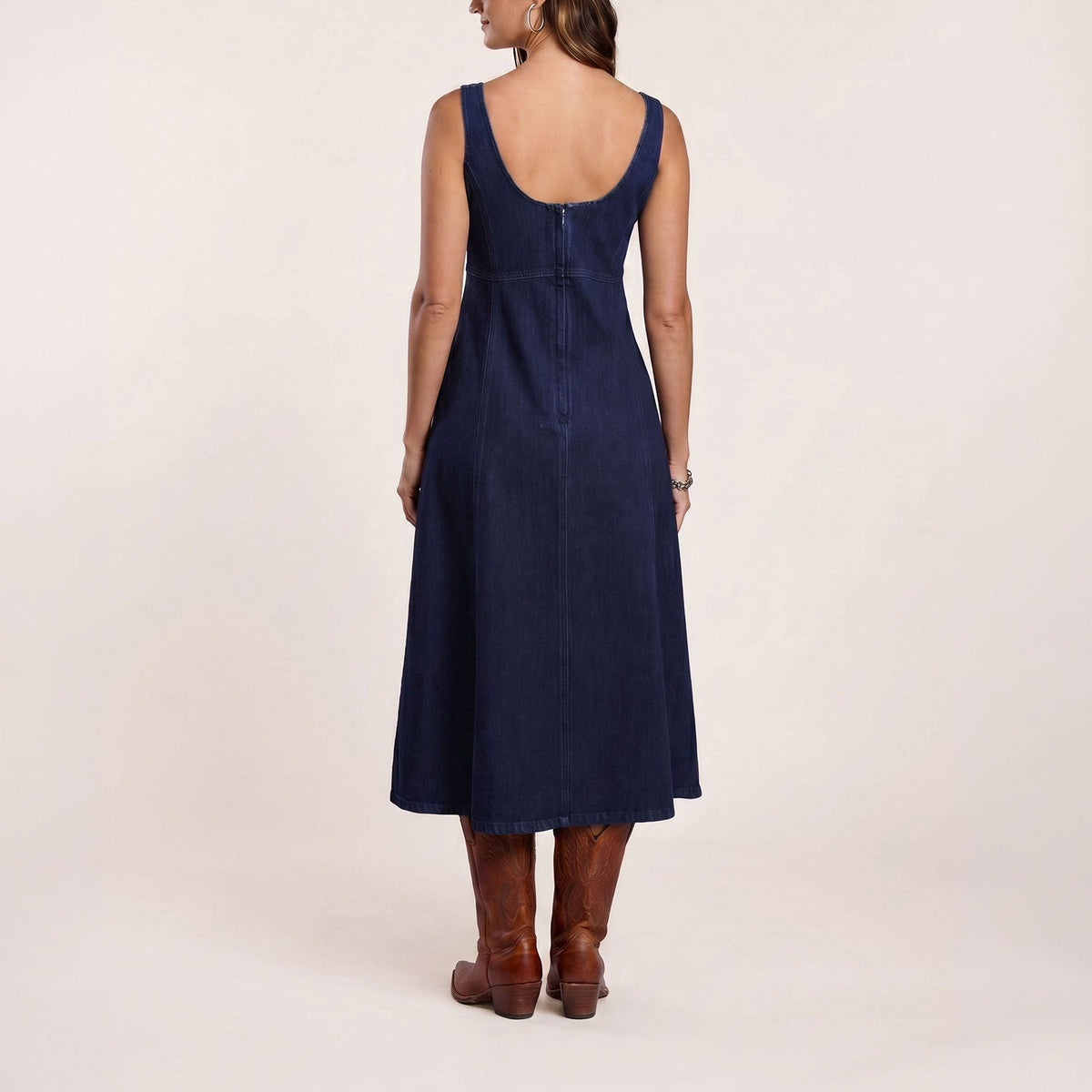 Stretch Denim Tank Dress Blue - Stetson