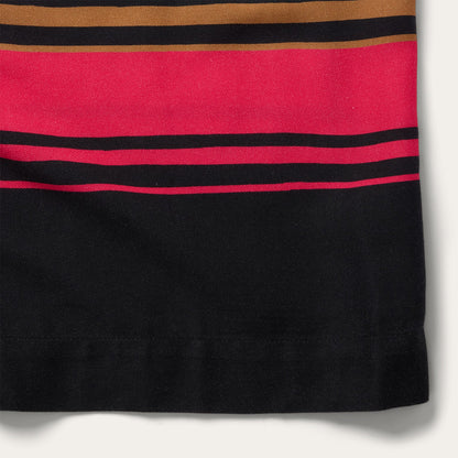 Stripe Border Sleeveless Dress Black - Stetson