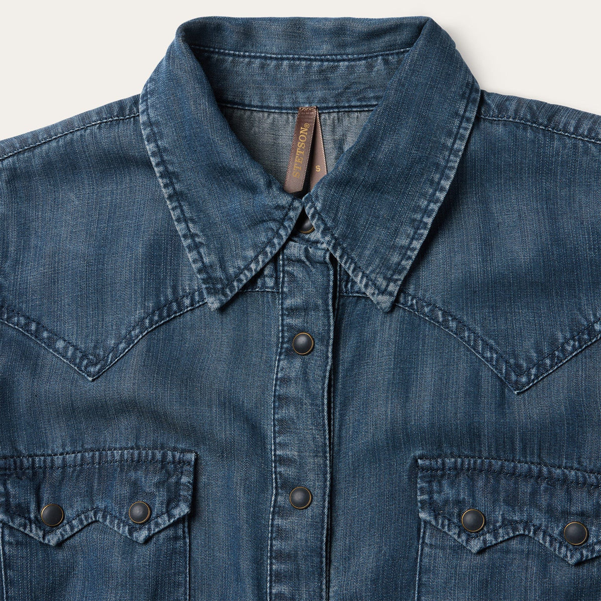 Western Denim Maxi Dress Blue - Stetson