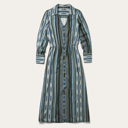 Olive Serape Print Western Dress Green - Stetson