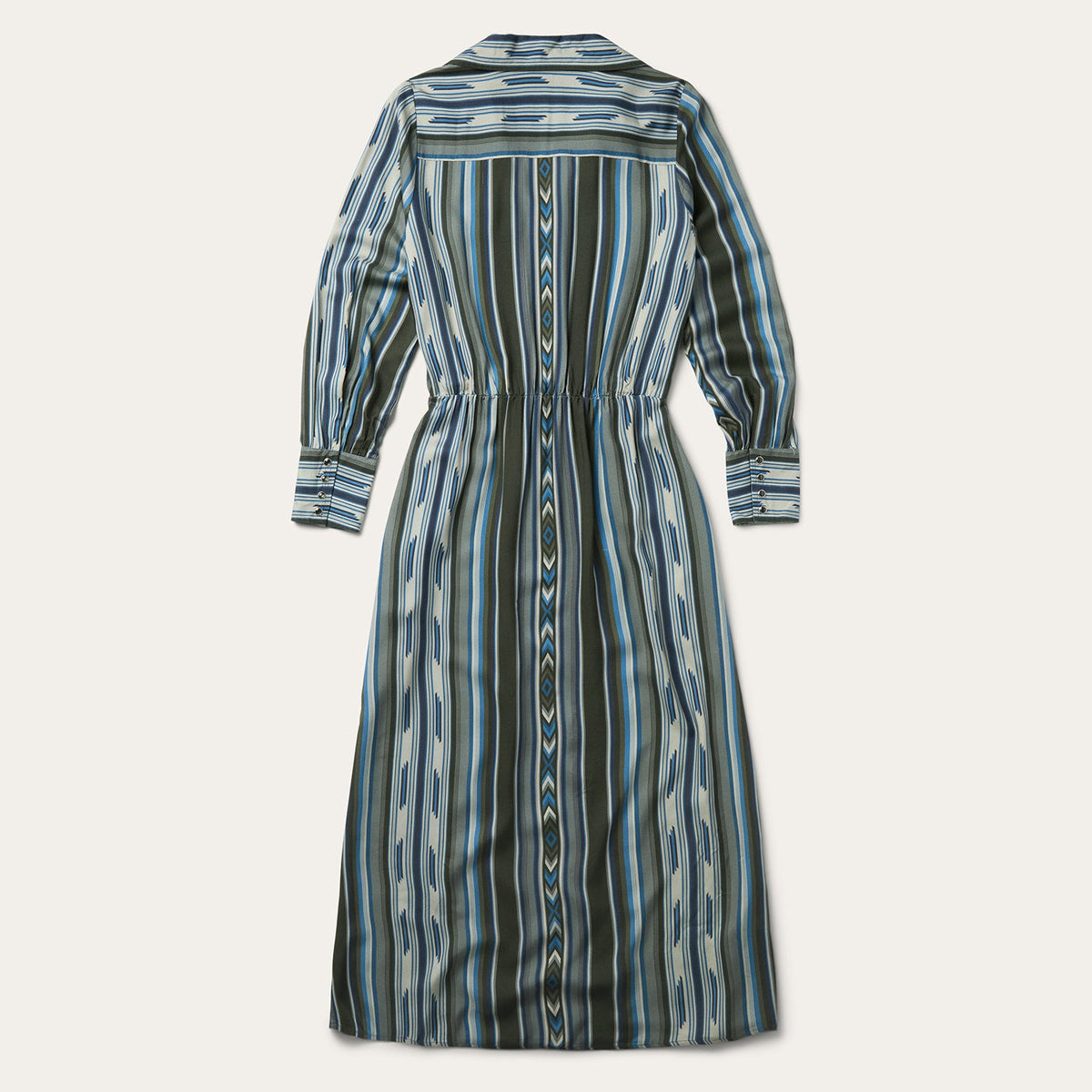 Olive Serape Print Western Dress Green - Stetson