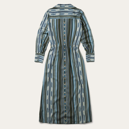 Olive Serape Print Western Dress Green - Stetson
