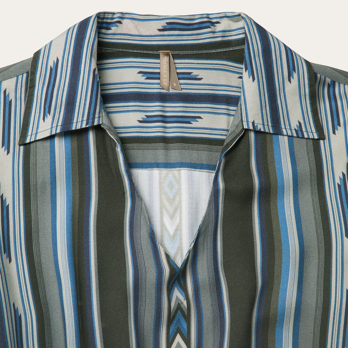 Olive Serape Print Western Dress Green - Stetson