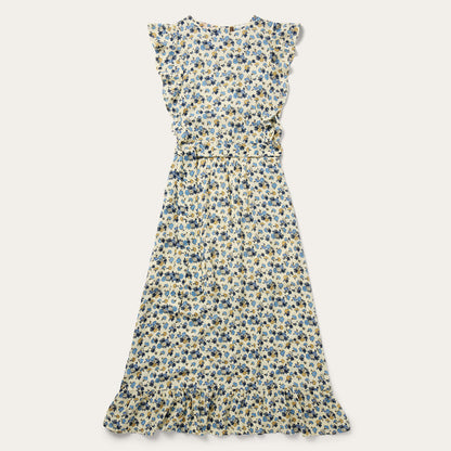 Field Flowers Print Peasant Dress Yellow - Stetson