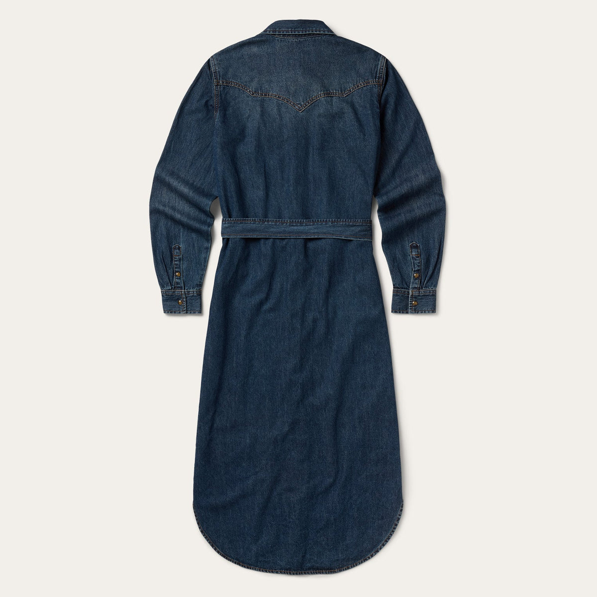 Western Denim Shirt Dress Dark Denim - Stetson