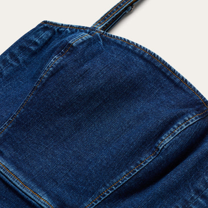 Stretch Denim Fitted Dress Blue - Stetson