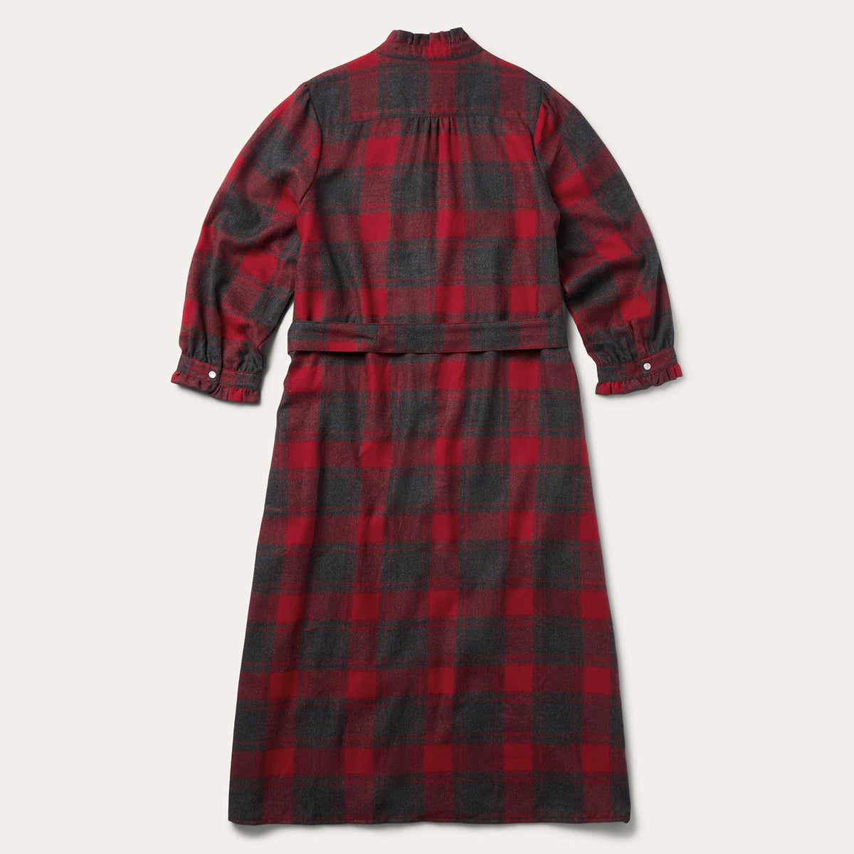 Buffalo Plaid Prairie Shirt Dress Red - Stetson