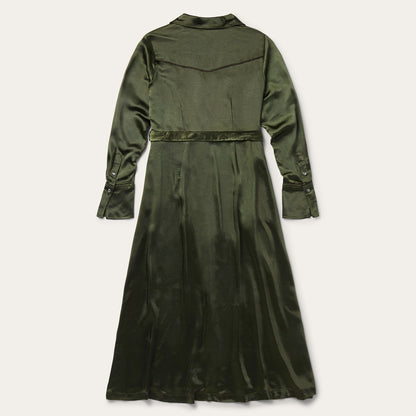 Satin Western Dress Green - Stetson
