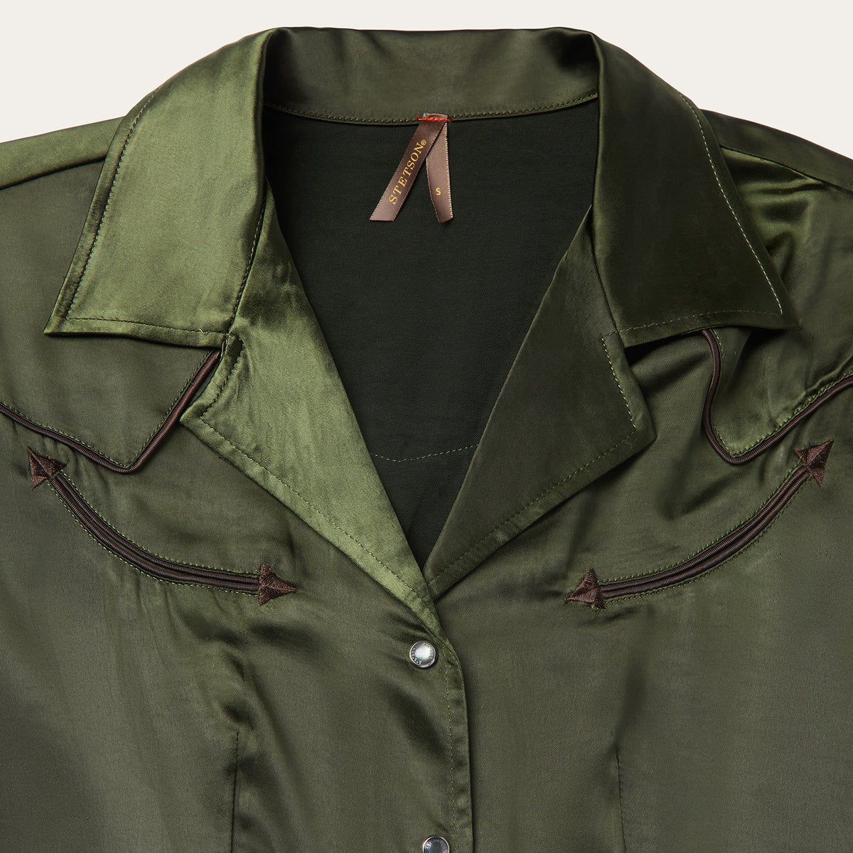 Satin Western Dress Green - Stetson