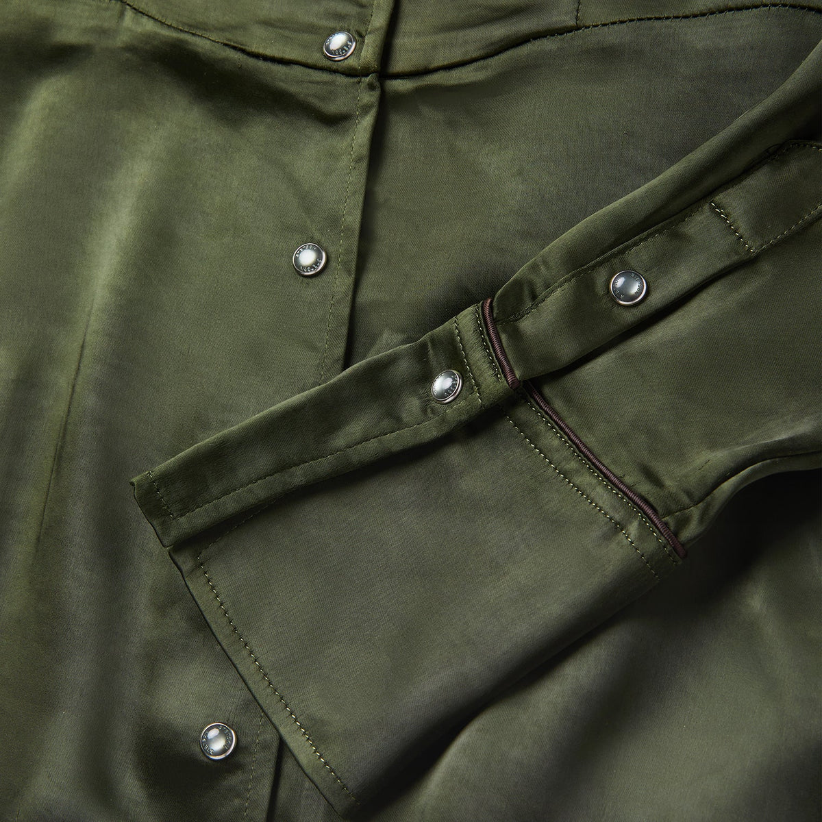 Satin Western Dress Green - Stetson