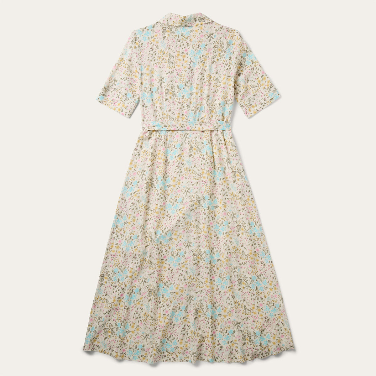 Prairie Floral Short Sleeve Dress White - Stetson