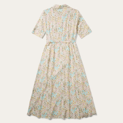Prairie Floral Short Sleeve Dress White - Stetson