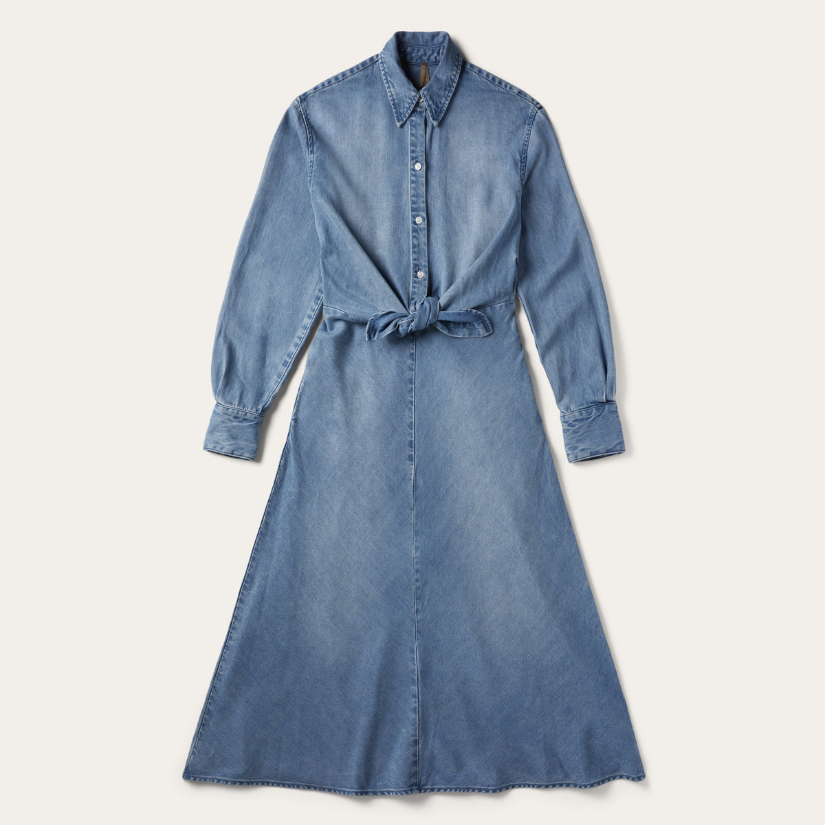 Denim Tie-Front Dress Blue - Stetson