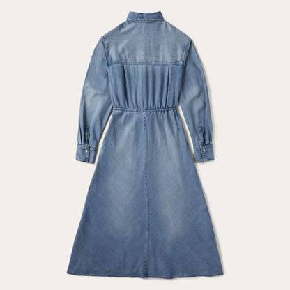 Denim Tie-Front Dress Blue - Stetson