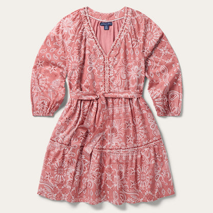 Tommy Bahama x Stetson Bandana Bay 3/4-Sleeve Dress Faded Rose - Stetson