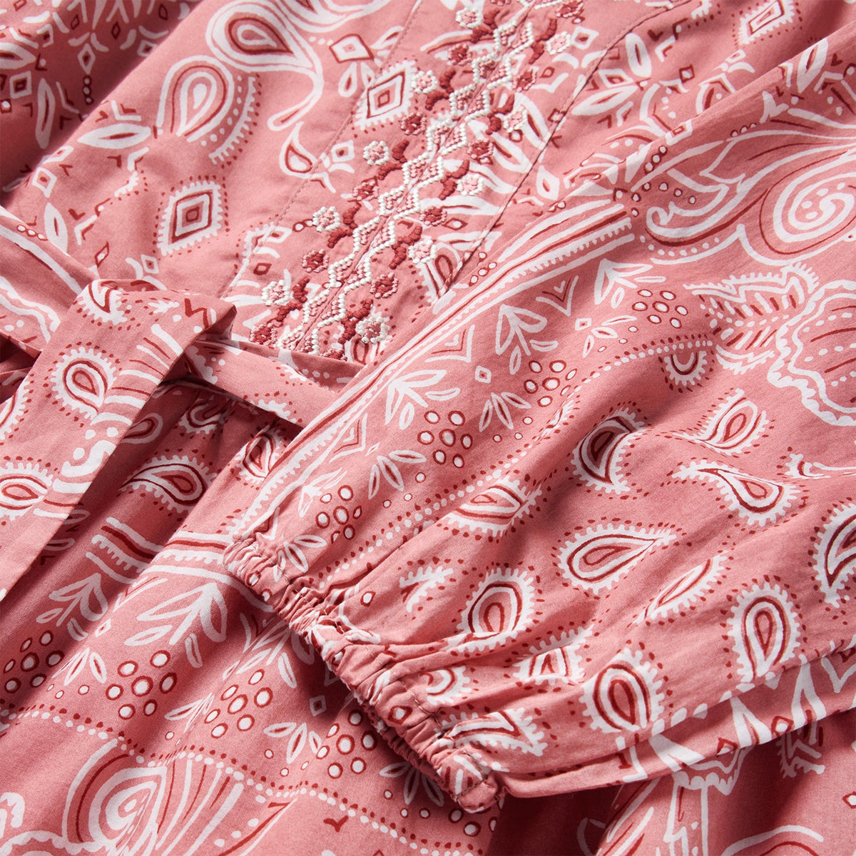 Tommy Bahama x Stetson Bandana Bay 3/4-Sleeve Dress Faded Rose - Stetson