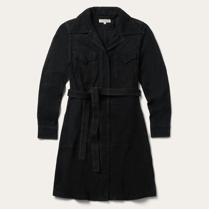 Suede Western Shirt Dress Black - Stetson