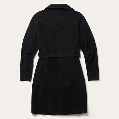 Suede Western Shirt Dress Black - Stetson