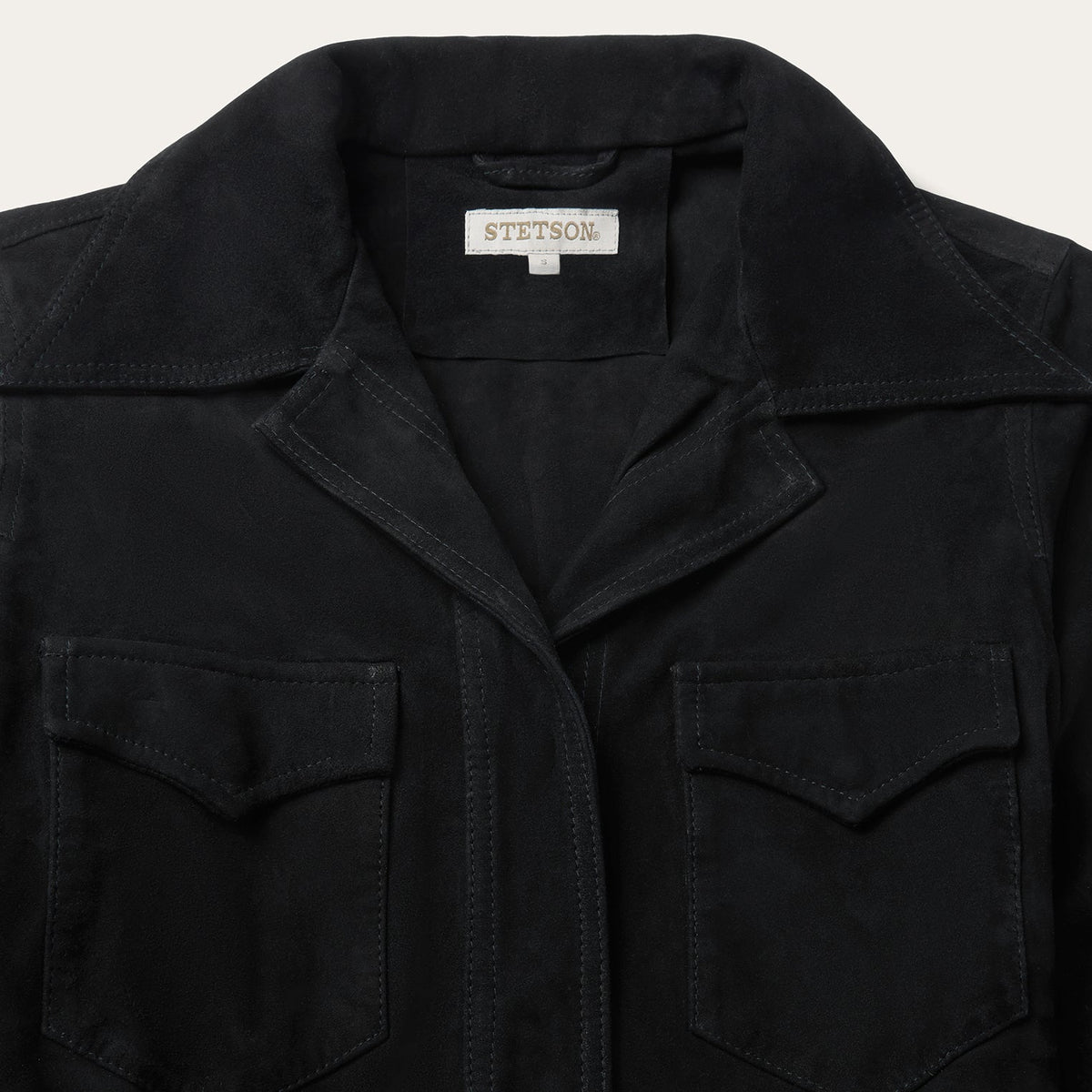 Suede Western Shirt Dress Black - Stetson