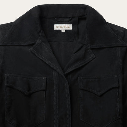 Suede Western Shirt Dress Black - Stetson