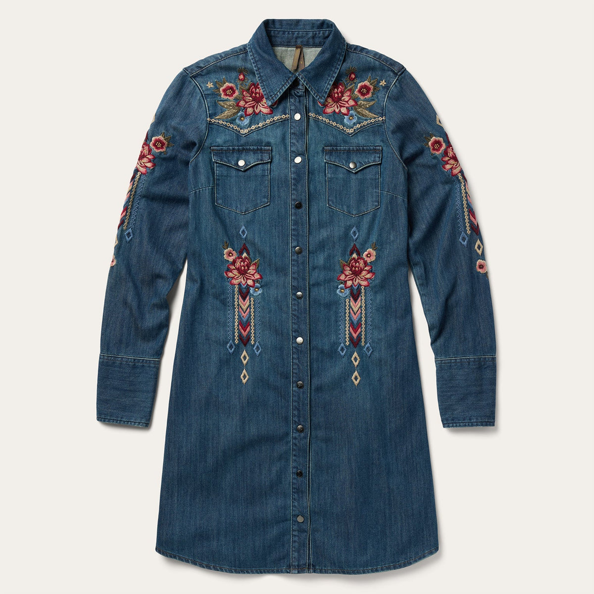 Lavish Denim Shirt Dress Blue - Stetson